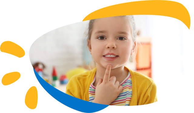 Young child practicing speech sounds at Kid Sense with guidance from a caring speech therapist Adelaide, reflecting expert speech therapy services and speech pathology support. 