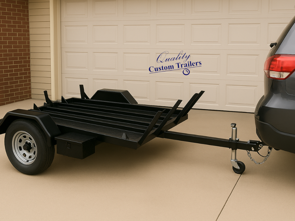 custom bike trailer, box trailers sydney, custom motorbike trailers, custom trailer, custom trailers near me, heavy duty off road trailers 