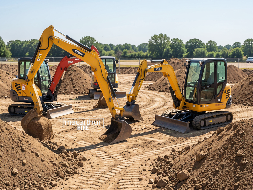 Mini excavators,kubota excavator, Landscaping equipment, equipment for hire in macarthur, business equipment hire, equiptment rentals