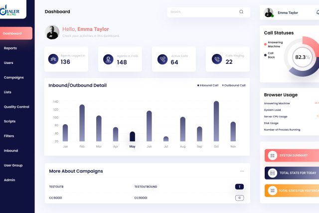 Contact Center Dialer Software | Best VICIdial Solution | Dialerking