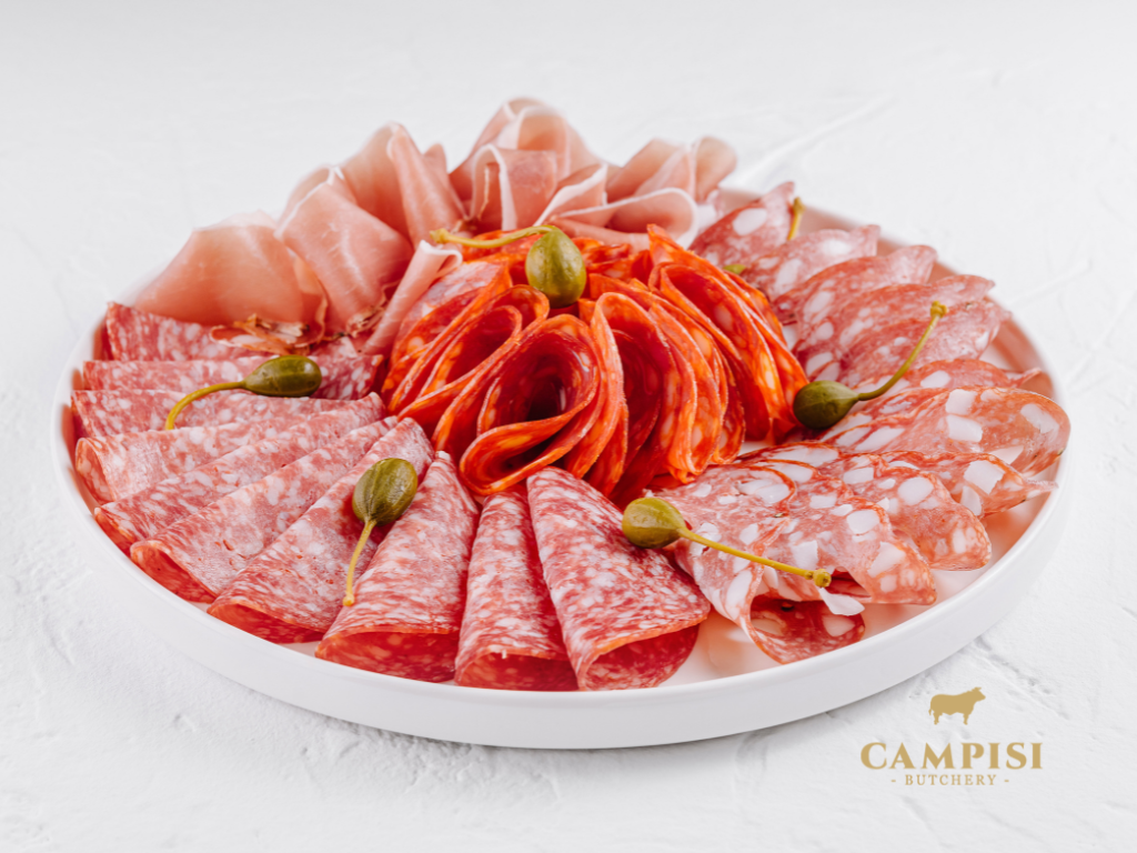 types of italian salumi salumi vs charcuterie, salumi meat, Italian butchery, salumi set, Salumi plate, Gourmet Meats, Gourmet Butcher