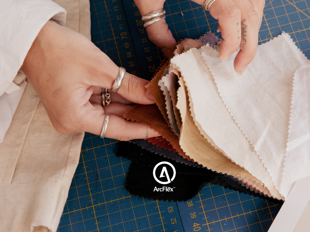 sustainable stretch fabric bricrecycled fibre performance textile, compostable performance fabric, activewear sustainable fabrics, natural fibre high performance fabric 