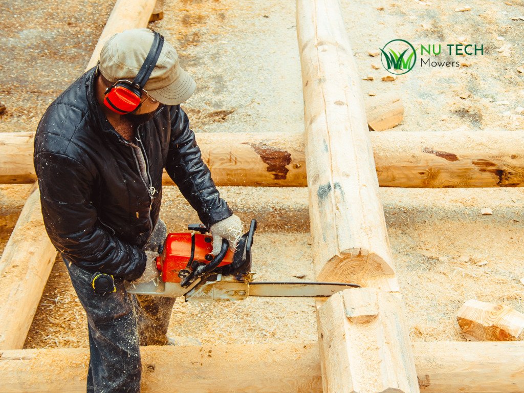 chainsaw chainsaw bag, headge trimmer, trimmer, leaf blower, protective glasses, earmuff, HI Vis Gear