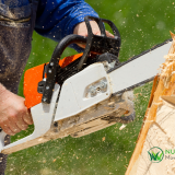 chainsaw chainsaw bag, headge trimmer, trimmer, leaf blower, protective glasses, earmuff, HI Vis Gear