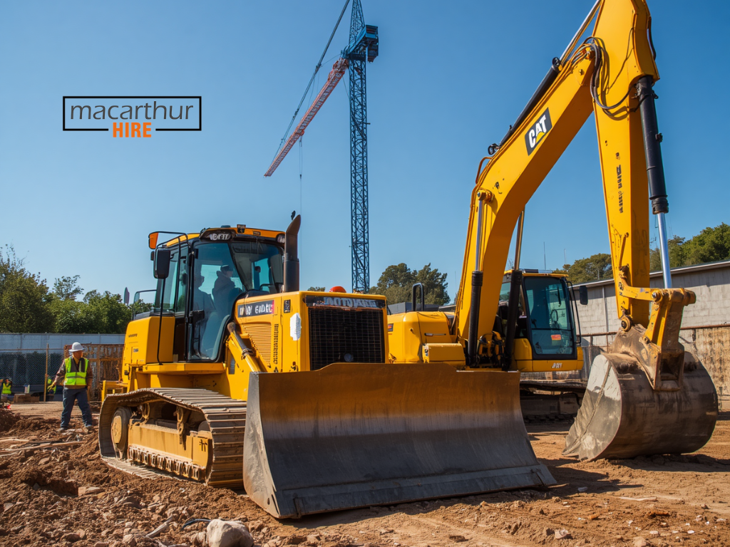 Construction site prepared before rental equipment delivery