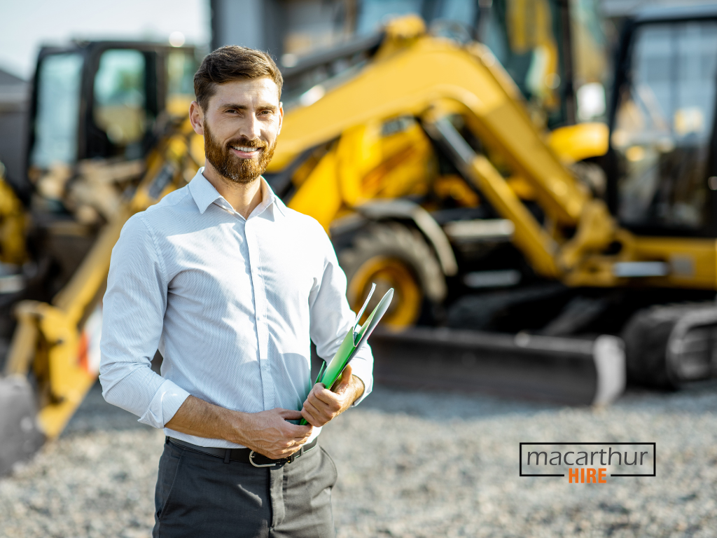 Construction equipment rental planned around project stages and site readiness