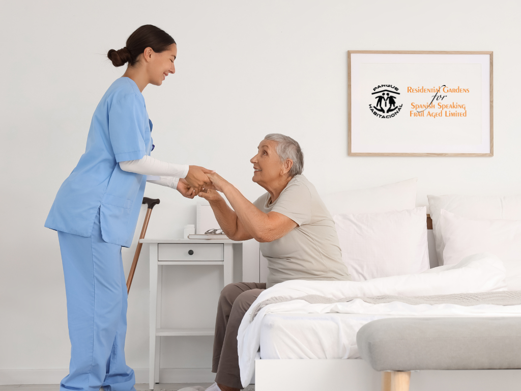 Familiar personal belongings in a dementia aged care bedroom