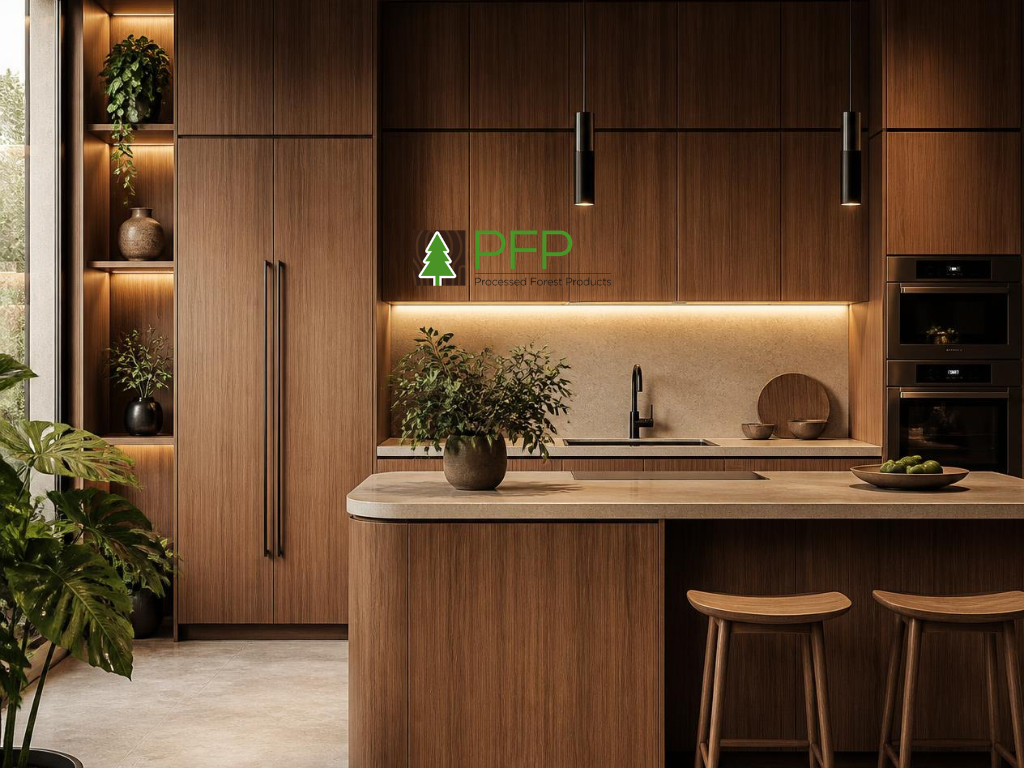American oak and anegre timber veneer samples displaying light woodgrain patterns and natural colours