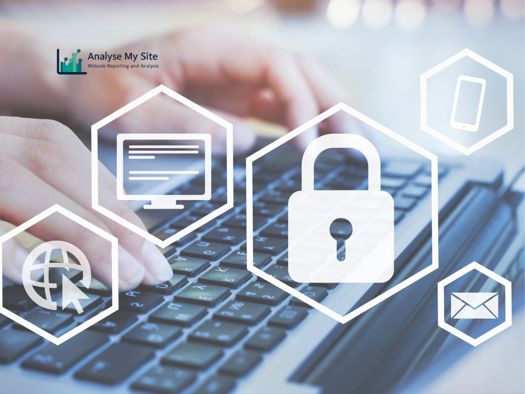 Web developer reviewing website security settings, HTTPS configuration and administrator access controls on a computer