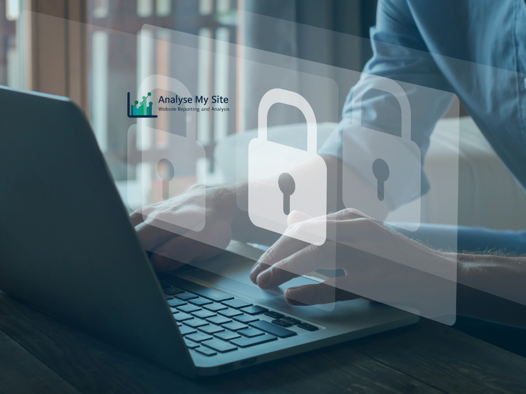Website developer reviewing HTTPS encryption, secure contact forms and customer data protection settings