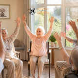 Bright residential aged care lounge with comfortable seating, natural lighting and clear walkways. dementia aged care facilities dementia specific aged care facilities, dementia and memory care facilities, aged care for dementia patients, nursing home dementia, alzheimers nursing homes, memory care residential homes, aged care nursing homes