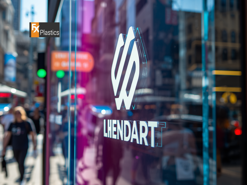 Acrylic fabrication for custom commercial signage