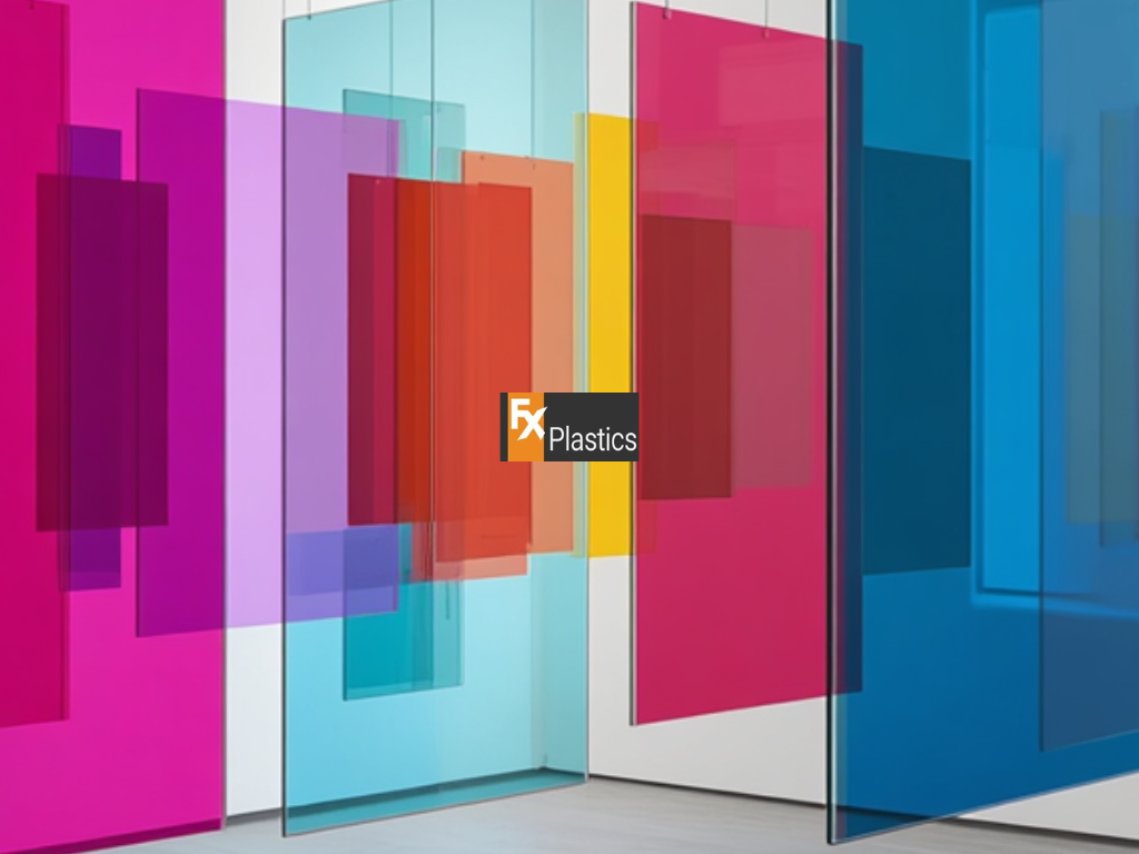 Plastic fabricators in Sydney comparing clear acrylic, polycarbonate and coloured plastic sheets for custom projects.